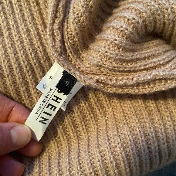 SHEIN Tan Ribbed Cardigan - Picture 3 of 3